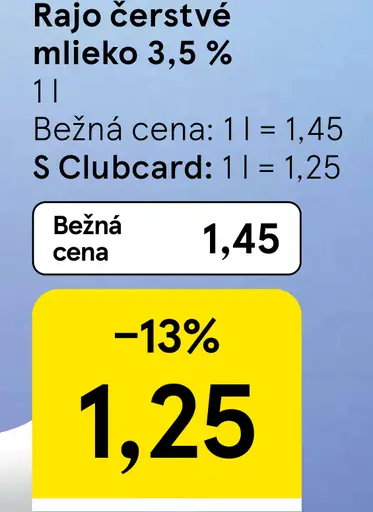 Rajo čerstvé mlieko 3,5%