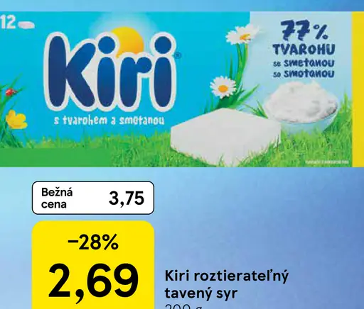 Kiri Roztierateľný tavený syr