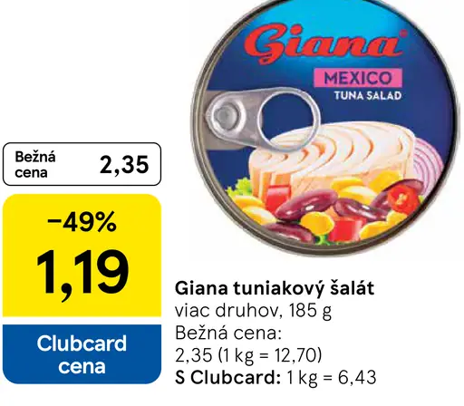 Giana tuniakový šalát