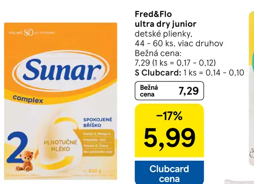 Fred&Flo ultra dry junior detské plienky