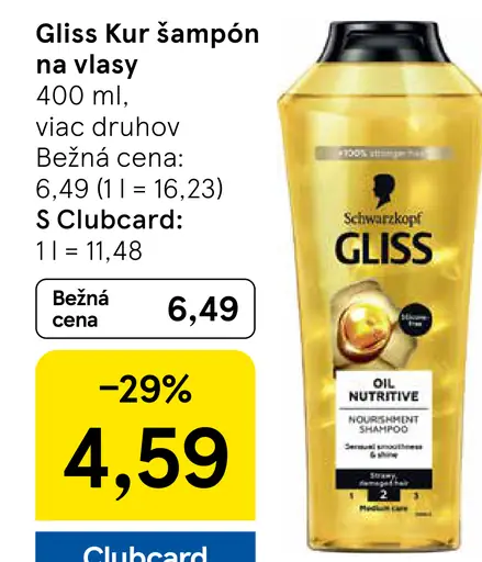 Gliss Kur šampón na vlasy***