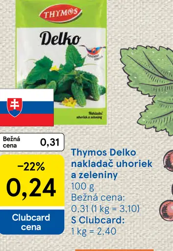 Thymos Delko nakladač uhoriek a zeleniny