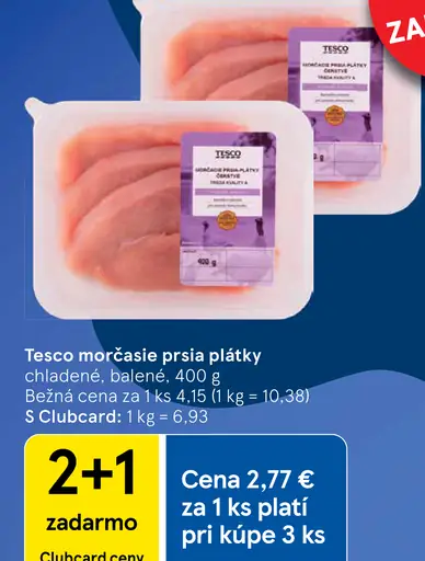Tesco morčacie prsia plátky