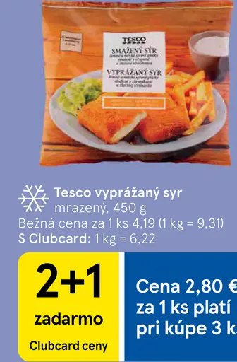 Tesco tavený syr