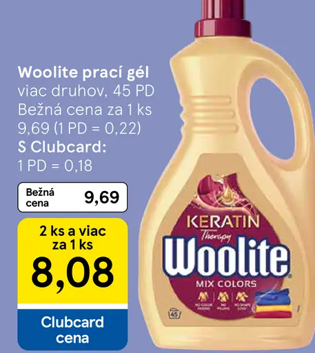 Woolite prací gél