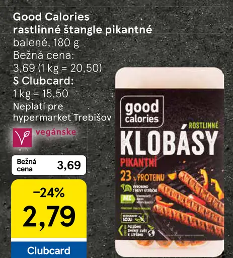 Good Calories Rastlinné štangle pikantné