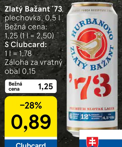 Zlatý Bažant '73 plechovka