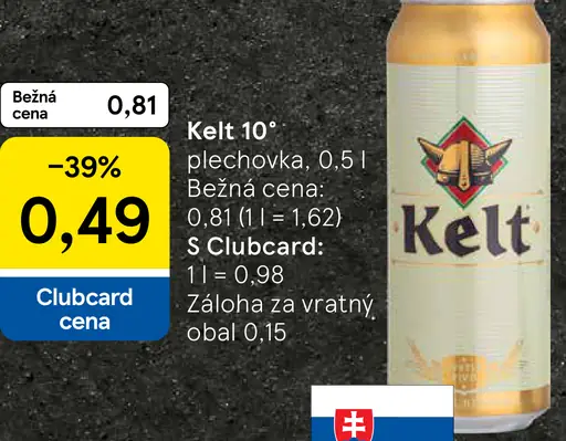 Kelt plechovka
