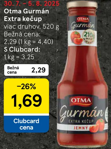 Otma Gurmán Extra kečup ostrý