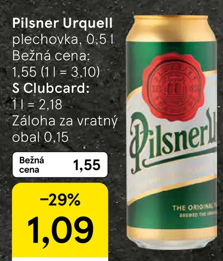 Pilsner Urquell plechovka