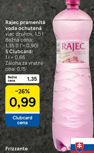 Rajec Pramenitá voda sýtená