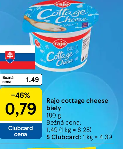 Rajo Cottage Cheese biely