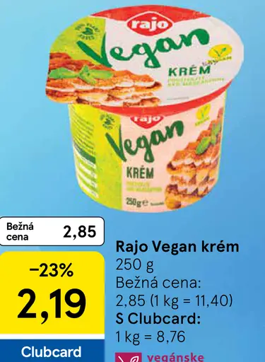 Rajo Vegan Krém