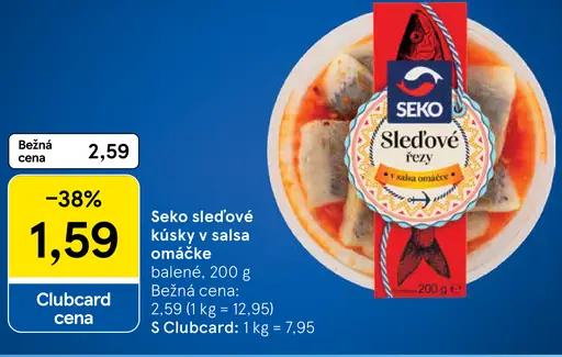 Seko sleďové kúsky v salsa omáčke