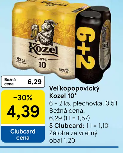 Kozel plechovka
