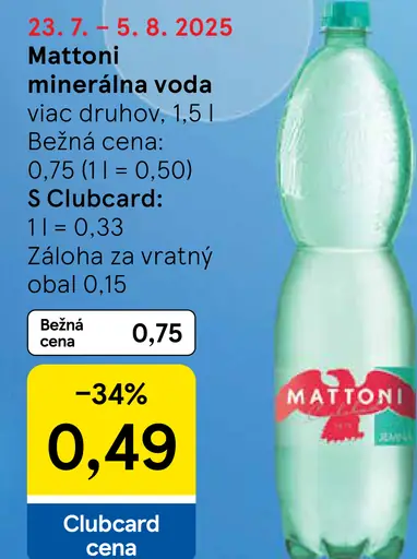 Mattoni Minerálna voda