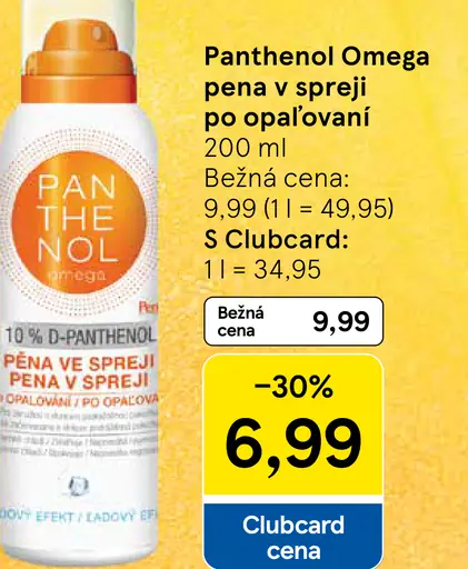 Panthenol Omega pena v spreji po opaľovaní