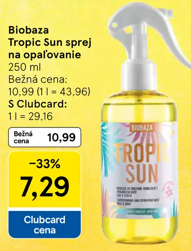 Biobaza Tropic Sun sprej na opaľovanie
