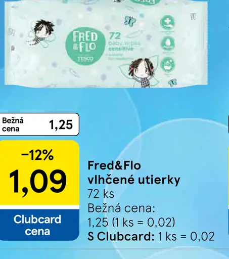 Fred&Flo vlhčené utierky