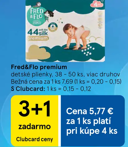 Fred&Flo prémiové detské plienky