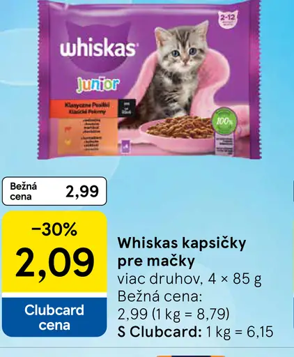 Whiskas Kapsičky pre mačky