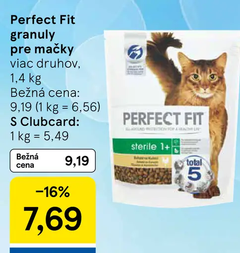 Perfect Fit granuly pre mačky