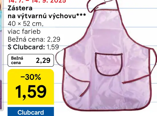 Zástera na výtvarnú výchovu