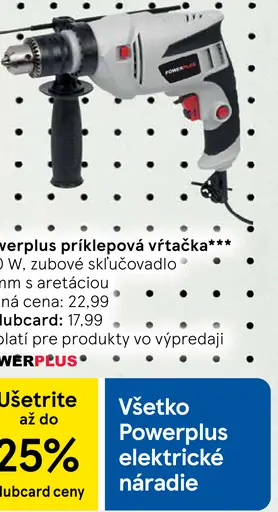Powerplus príklepová vŕtačka