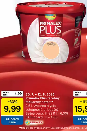 Primalex Plus maliarsky náter
