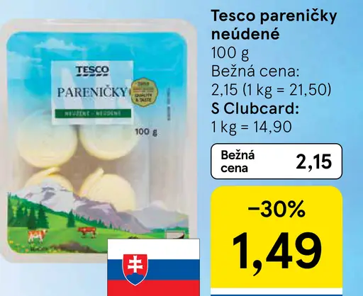 Tesco parenické neúdené