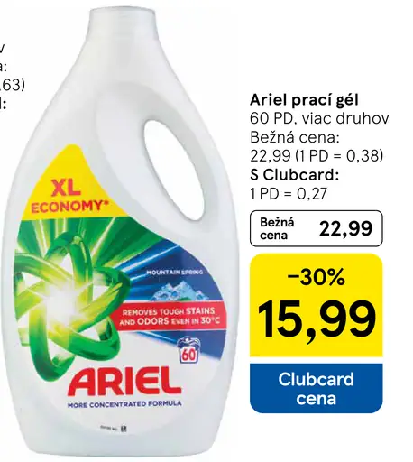 Ariel Prací gel