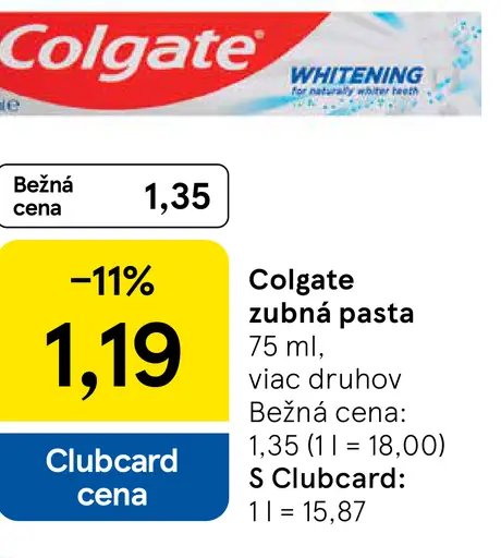 Colgate Zubná pasta