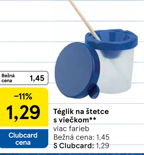 Téglik na štetce s viečkom