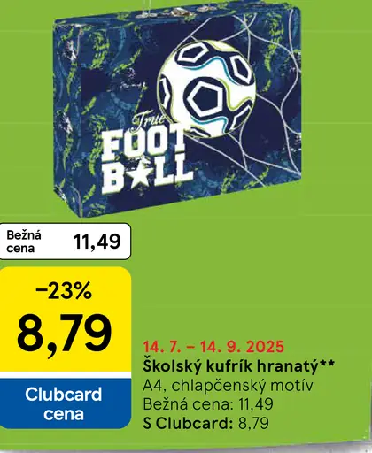 Školský kufrík hranatý