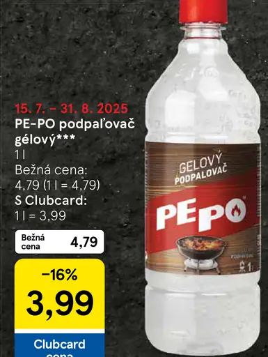 Pe-Po podpaľovač gélový
