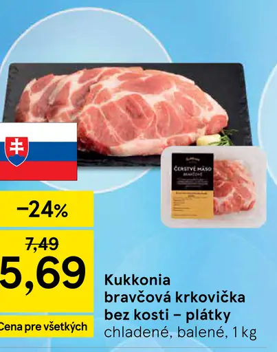 Kukkonia bravčová krkovička bez kosti
