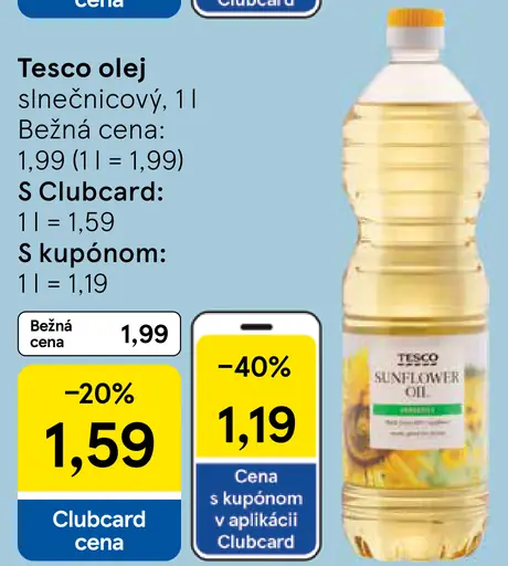 Tesco repkový olej