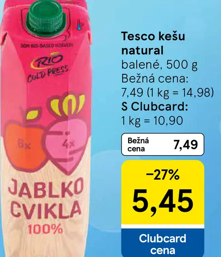 Tesco kešu natural