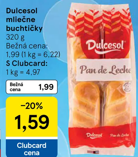 Dulcesol mliečne buchtičky