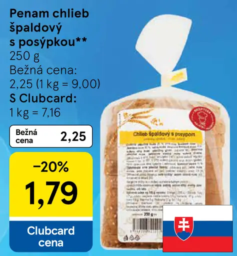 Penam Chlieb špaldový s posypom