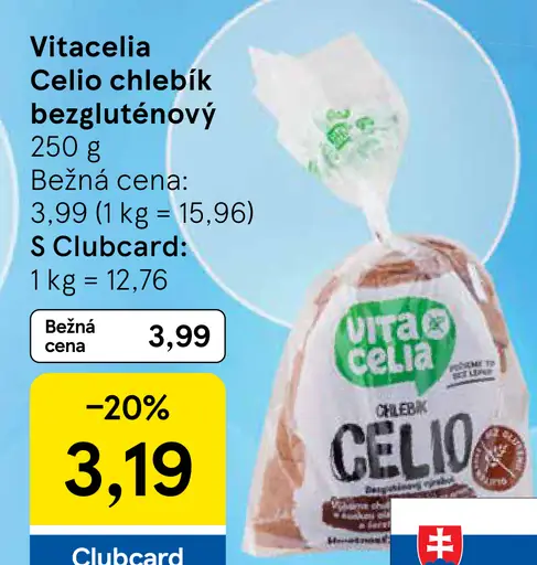 Vitacelia Celio chlebík bezlepkový