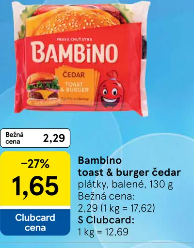 Bambino Toast & Burger čedar