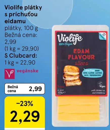Violife plátky s príchuťou Edamu