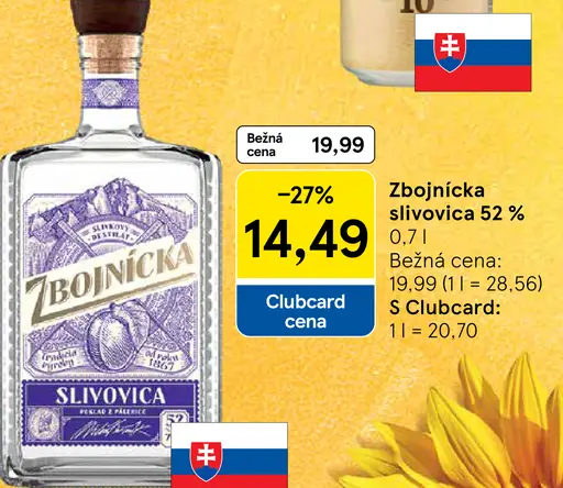 Zbojnícka Slivovica 52%
