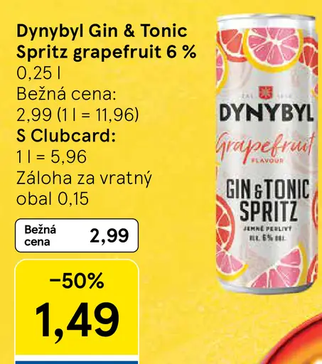 Dynbyl Gin & Tonic Spritz grapefruit 6 %
