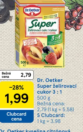 Dr. Oetker Extra želírovací cukor
