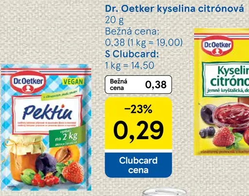 Dr. Oetker Kyselina citrónová