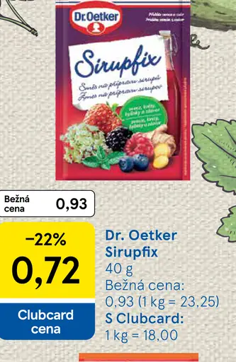 Dr. Oetker Sirupfix