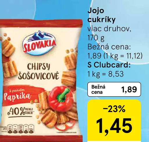 Slovakia Šošovicové chipsy