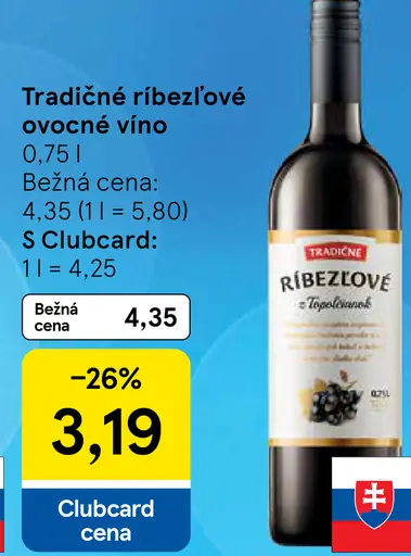 Tradičné ríbezľové ovocné víno